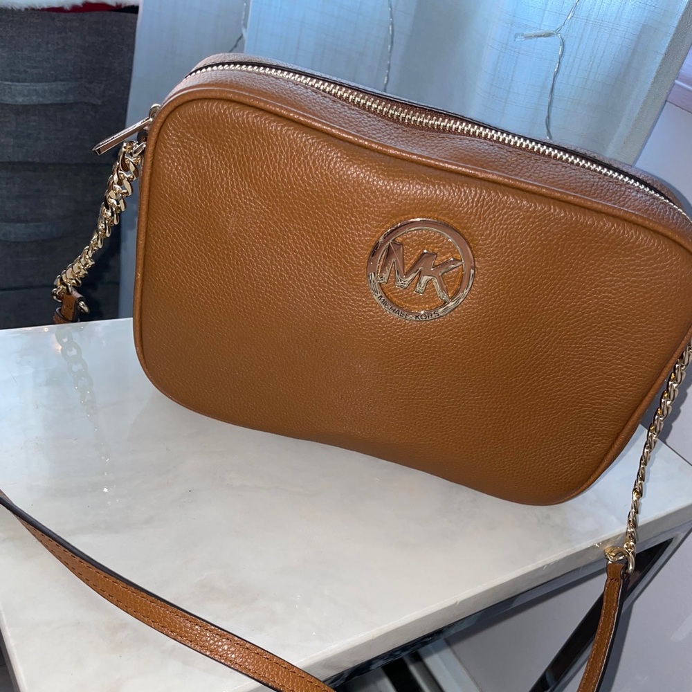 Brown and Gold Michael Kors bag